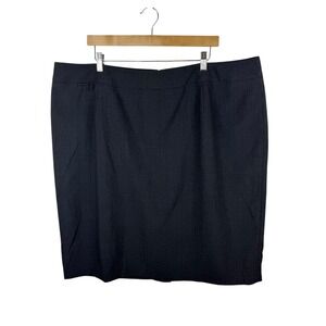 Calvin Klein Womens Pencil Skirt Sz 22W Gray Career Office‎ Interview Workwear
